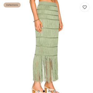 COPY - Jonathan simkhai fringe skirt
